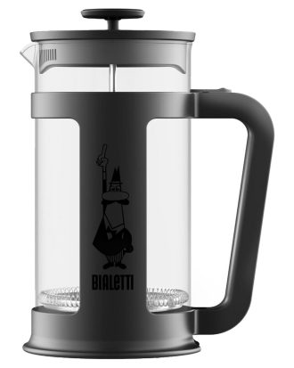 Bialetti Smart Kaffepress 3 Koppar - Kaffepressar Borosilikatglas Svart