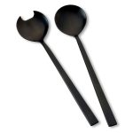 Bitz Salladsbestick 2 Delar - Bestickset Svart