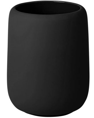 Blomus Sono Tumblerglas - Tandborsthållare Keramik Svart