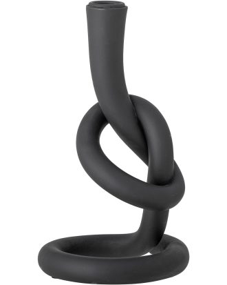 Bloomingville Flikka Ljusstake H21,5 Cm - Ljuslyktor Polyresin Svart