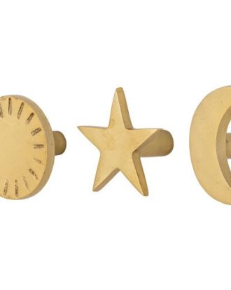 Bloomingville Kara Krok 3-pack - Småförvaring barn Aluminium Mässing