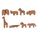 Bloomingville Leksaksdjur i Trä 8 Delar - Leksaker Bok Natur