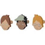 Bloomingville Simson Krokar 3-pack - Småförvaring barn Metall Brun