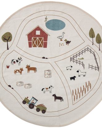 Bloomingville Thune smatta Ø130 Cm - Barnmattor Bomull Natur