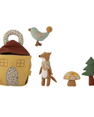 Bloomingville Tio Leksaksset 5-pack - Leksaker Bomull Brun