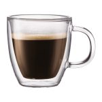 Bodum Bistro Dubbelväggad Espressomugg 15 Cl 2-pack - Espressokoppar Glas Klar