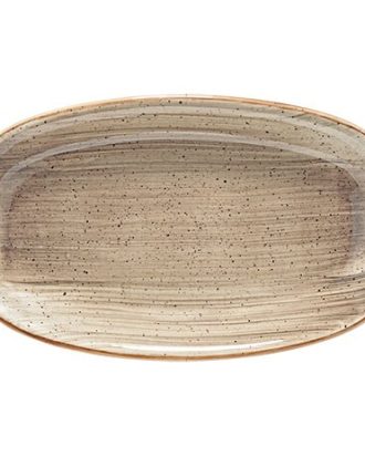 Bonna Aura Terrain Fat Oval 24x14 Cm - Uppläggningsfat Porslin Brun