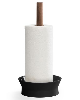 Born In Sweden Angle Hushållspappershållare Svart/valnöt - Hushållspappershållare Mix