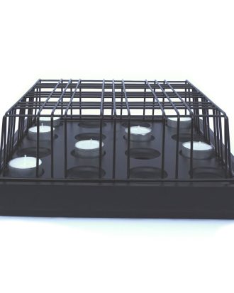 Born In Sweden Stumpastaken Ljushållare + Galler Set - Ljusstakar Stål Svart