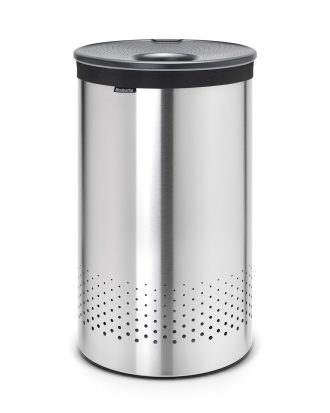 Brabantia Tvättkorg 60l Matt Steel - Tvättkorgar Stål