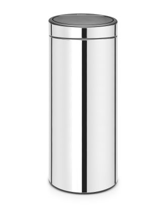 Brabantia Touch Bin Papperskorg 30l Brilliant Steel - Papperskorgar & Pedalhinkar Stål