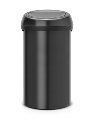 Brabantia Touch Bin Papperskorg 60l Matt Black - Papperskorgar & Pedalhinkar Stål Svart