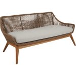 Brafab Hassel Soffa 2,5- Sits Natur - Trädgårdssoffor & Bänkar Teak Natural