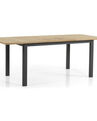 Brafab Lyon Matbord 152-210x92 / - Utebord & Trädgårdsbord Teak Svart