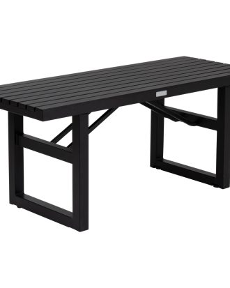 Brafab Vevi Bänk 105 Cm - Trädgårdssoffor & Bänkar Aluminium Svart