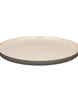 Broste Copenhagen Esrum Tallrik 28 Cm /vit - Mattallrikar Stengods Brun