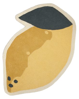 Broste Copenhagen Lemon matta 86x120 Cm - Ullmattor Ull Gul