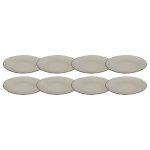 Broste Copenhagen Nordic Tallrik 26 Cm 8-pack - Mattallrikar Stengods Sand