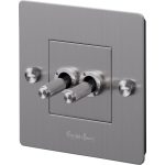 Buster + Punch 1g Vippströmbrytare Dubbel - Övriga lamptillbehör Metall Stål