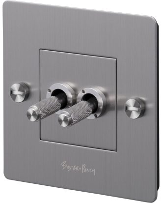 Buster + Punch 1g Vippströmbrytare Dubbel - Övriga lamptillbehör Metall Stål