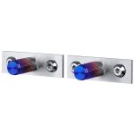 Buster + Punch Linear Plate Knoppar 2-pack Bränt Stål - Knoppar & Beslag Rostfritt Stål Burnt Steel