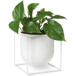 Audo Copenhagen Kubus Blomkruka 23 Cm - Krukor Metall Vit