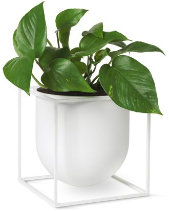 Audo Copenhagen Kubus Blomkruka 23 Cm - Krukor Metall Vit