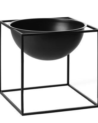 Audo Copenhagen Kubus Skål Large - Krukor Stål Svart