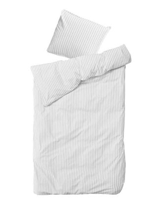 Bynord Dagny Påslakan 150x250 Cm /coal - Påslakan Ekologisk Bomull Snow