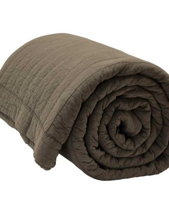 Bynord Magnhild Vadderat Överkast 280x280 Cm - Överkast Bomull Bark