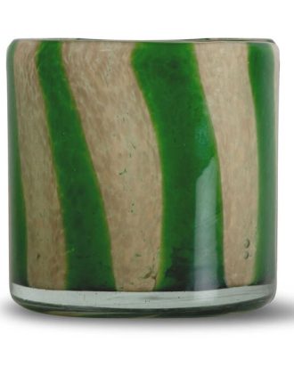 Byon Calore Ljushållare / Vas M / Beige - Ljusstakar Glas Grön