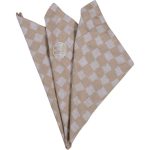 Byon Checki Tygservett Bomull 45x45 Cm 2-pack - Servetter & Tillbehör Ekologisk Bomull Beige