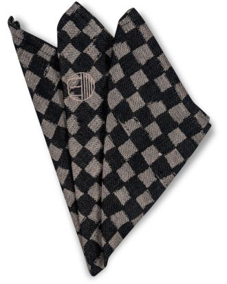 Byon Checki Tygservett Bomull 45x45 Cm 2-pack - Servetter & Tillbehör Ekologisk Bomull Svart