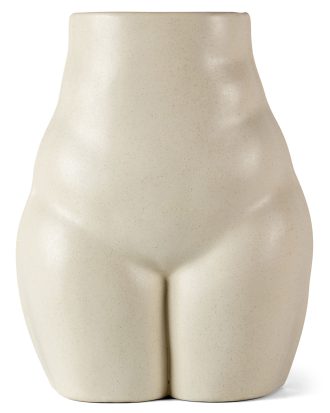 Byon Nature Vas 26x21 Cm - Skulpturer Porslin Beige