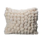 Byon Pom Pom Kudde 45x45 Cm - Prydnadskuddar & Fodral Ekologisk Bomull Off-White