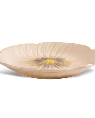 Byon Poppy Tallrik - Assietter Stengods Beige