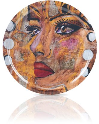 Carolina Gynning Moonlight Queen Bricka 49 Cm - Brickor Björkfanér Brun