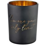 Carolina Gynning Citat Ljuslykta - Tillbehör ljusstakar & ljuslyktor Glas Svart