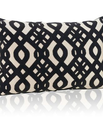 Carolina Gynning Luxury Kuddfodral Mönster 40x60 Cm - Prydnadskuddar & Fodral Bomull Svart