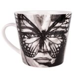 Carolina Gynning Golden Butterfly Mugg 40 Cl - Kaffekoppar Porslin Svart