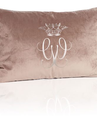 Carolina Gynning Royal Kuddfodral 40x60 Cm Beige/grå - Prydnadskuddar & Fodral Sammet Beigegrå