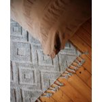 Abisko natural light brown - handvävd ullmatta