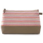 Ceannis Randig Sminkväska L - Necessärer & Sminkväskor Polyester Rosa