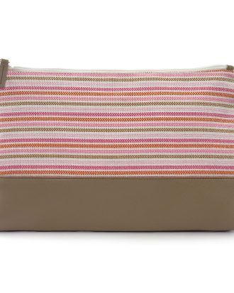 Ceannis Randig Sminkväska L - Necessärer & Sminkväskor Polyester Rosa