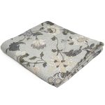 Ceannis Flower Linen Duk 145x250 Cm - Dukar & löpare Bomull Vit