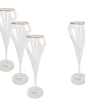 Chef&Sommelier Open Up Champagneglas Guld 20 Cl 4-pack - Champagneglas Kristallglas Klar