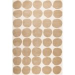 Chhatwal & Jonsson Dots 2 Level Matta / Ljusbeige 180x270 Cm - Tuftade mattor Ull Light Khaki