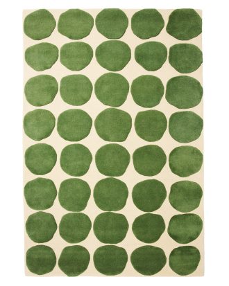 Chhatwal & Jonsson Dots 2 Level Matta / Cactus Green 230x320_Cm Cm - Tuftade mattor Ull Light Khaki