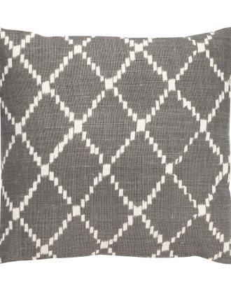 Chhatwal & Jonsson Ikat Kerela Kuddfodral 50x50 Cm /vit - Prydnadskuddar & Fodral Linne Grå
