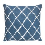 Chhatwal & Jonsson Ikat Kerela Kuddfodral 50x50 Cm /vit - Prydnadskuddar & Fodral Linne Blå